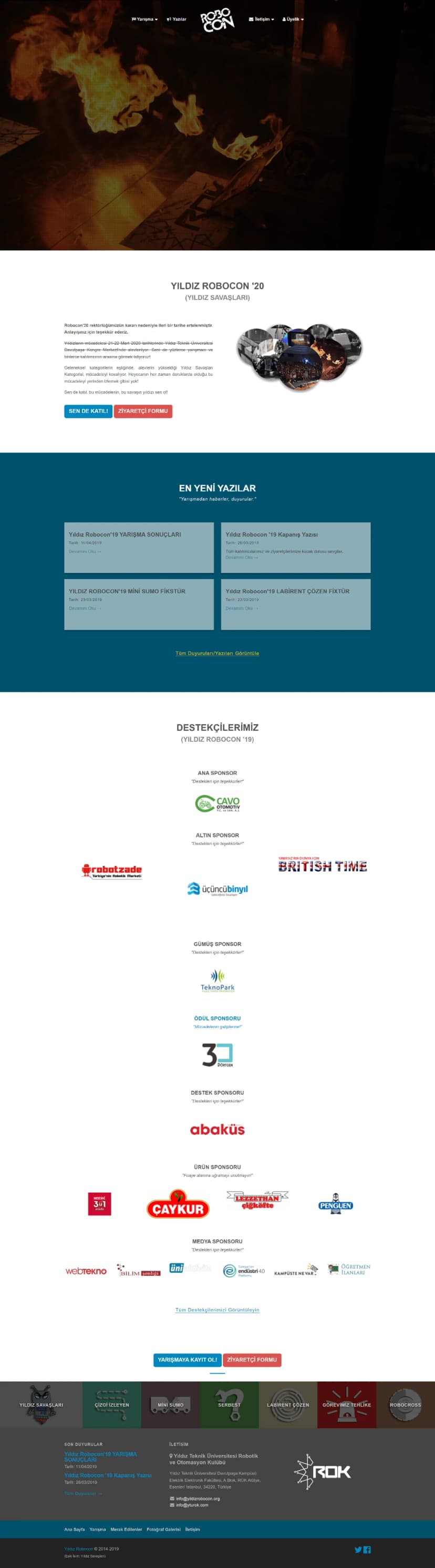 Robot Contest Management Website